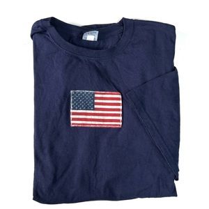 Lands End American flag tee